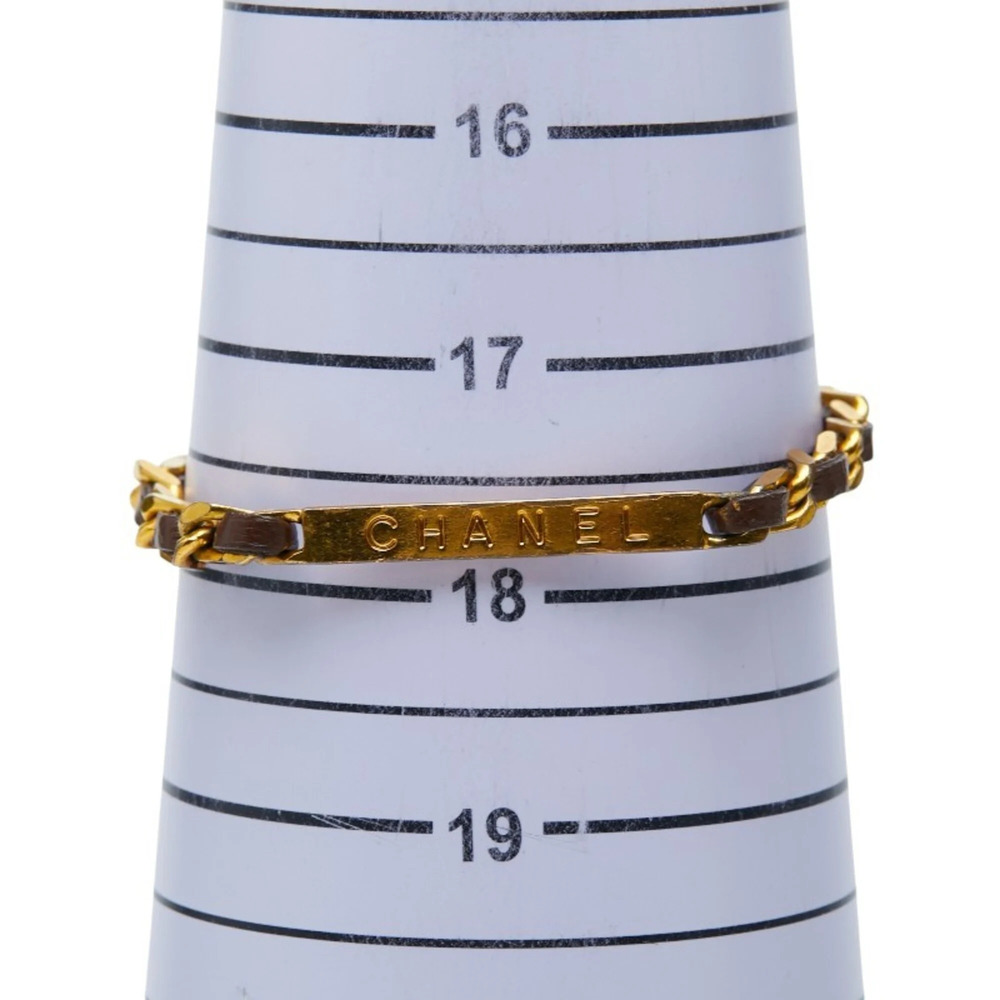 CHANEL Brown Leather Charm Bracelet - Picture 6 of 6